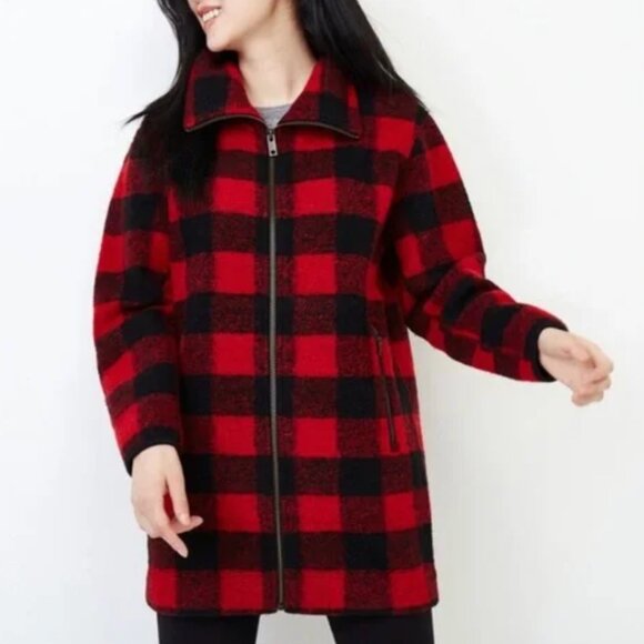 Roots Plaid Seymour Jacket Wool Coat (green and black) - Picture 6 of 6